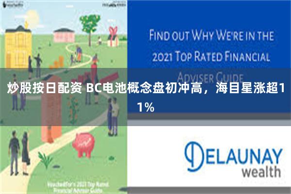 炒股按日配资 BC电池概念盘初冲高，海目星涨超11%