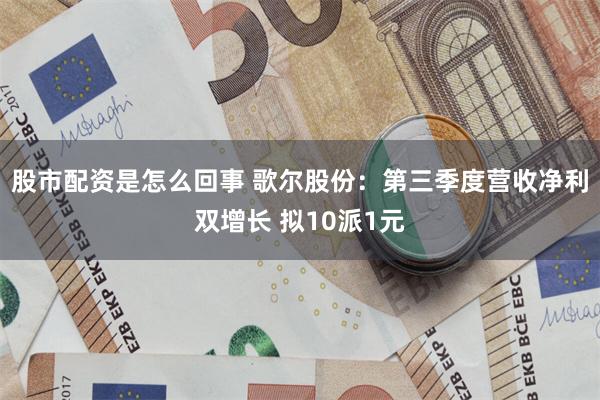 股市配资是怎么回事 歌尔股份：第三季度营收净利双增长 拟10派1元
