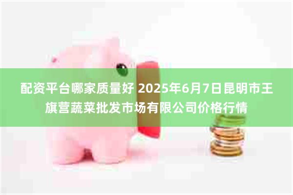 配资平台哪家质量好 2025年6月7日昆明市王旗营蔬菜批发市场有限公司价格行情