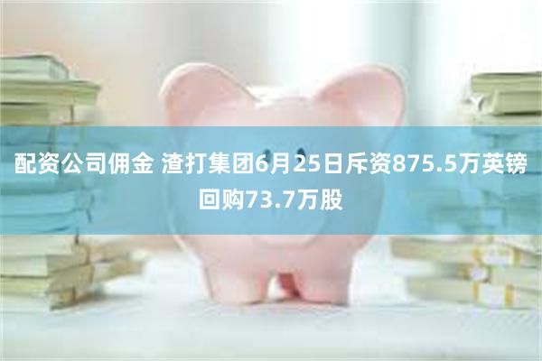 配资公司佣金 渣打集团6月25日斥资875.5万英镑回购73.7万股
