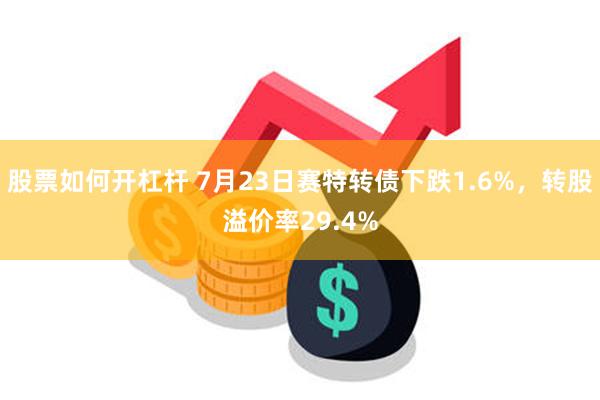 股票如何开杠杆 7月23日赛特转债下跌1.6%，转股溢价率29.4%